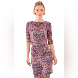 Gretchen Scott Jersey Corset Dress Pleasantly Paisley